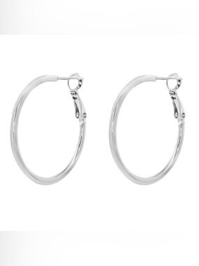 PRIMROSE NWT (R $25) Paddle Back Classic Hoop Earrings